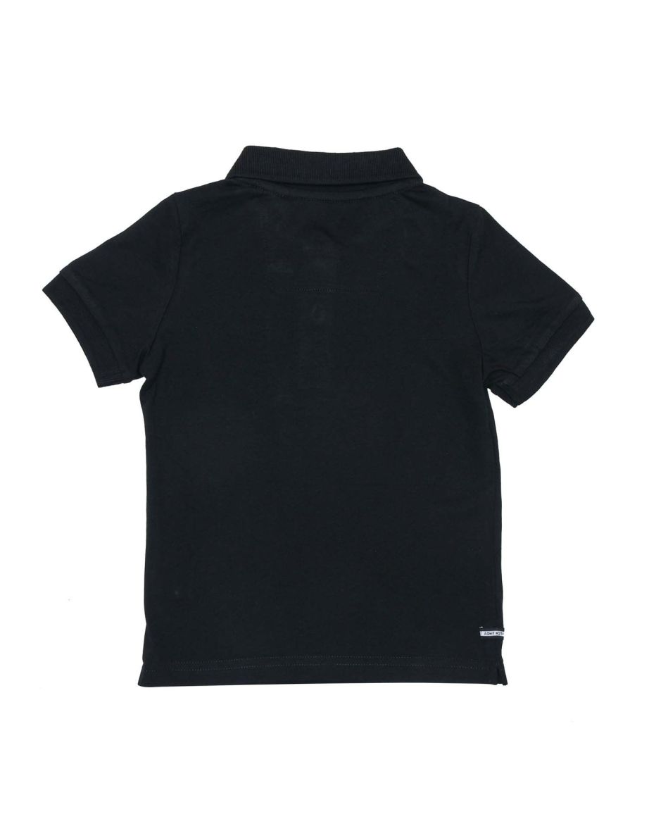 Boy's Weekend Offender Junior Big Hazard Polo Shirt in Black - 1