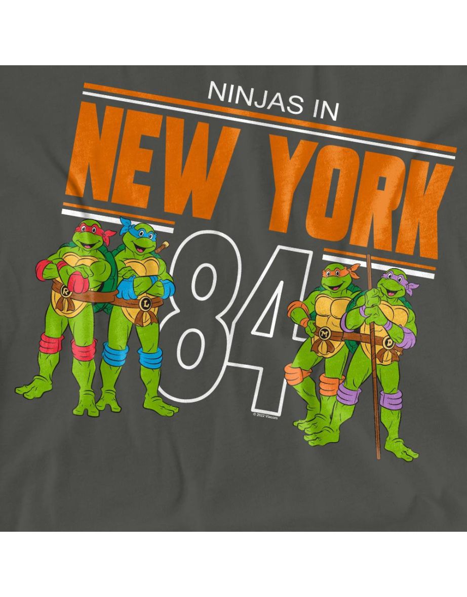 Teenage Mutant Ninja Turtles Unisex Adult TMNT NYC T-Shirt - Charcoal - 3
