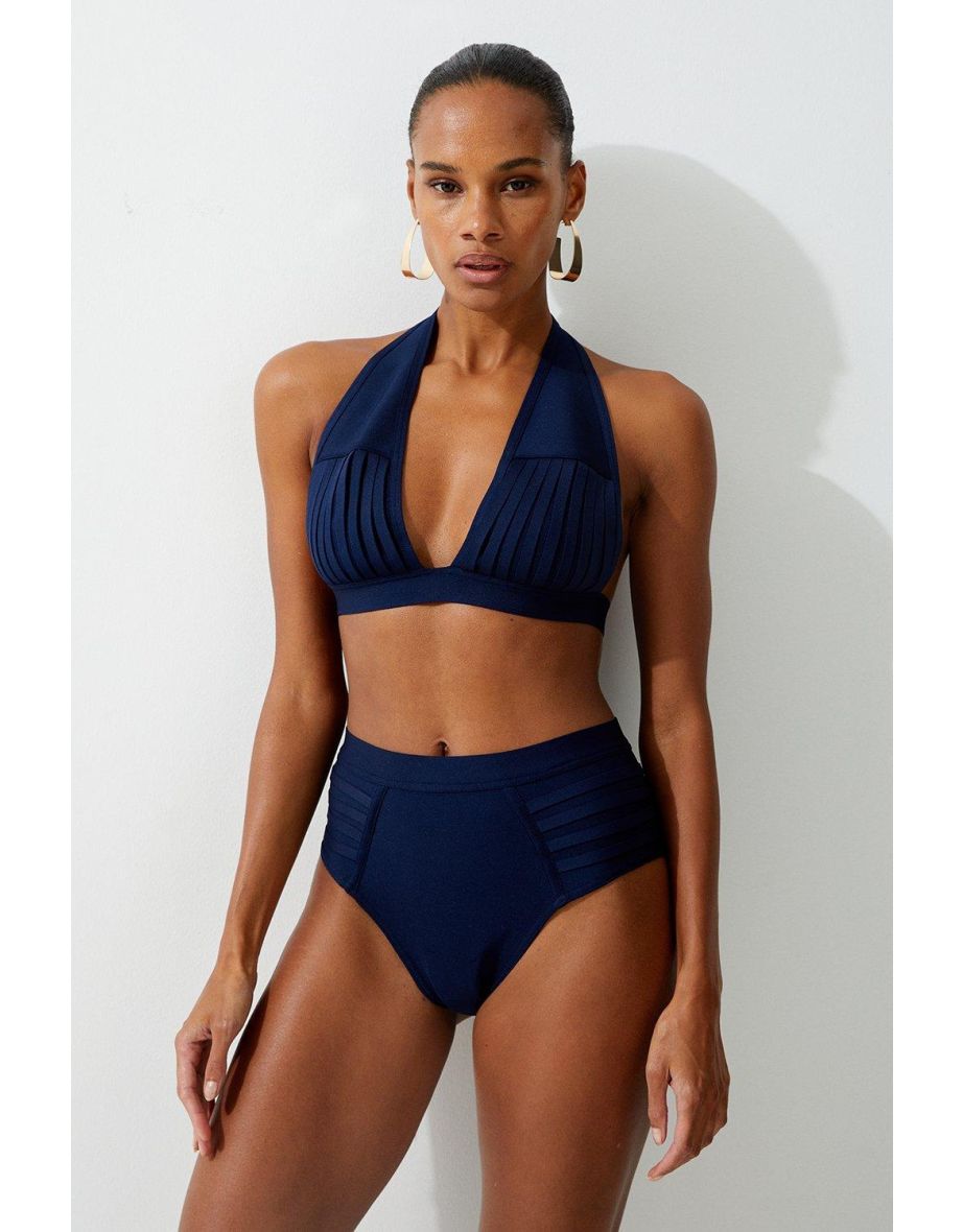 Bandage Sheer Stripe Bikini Bottoms