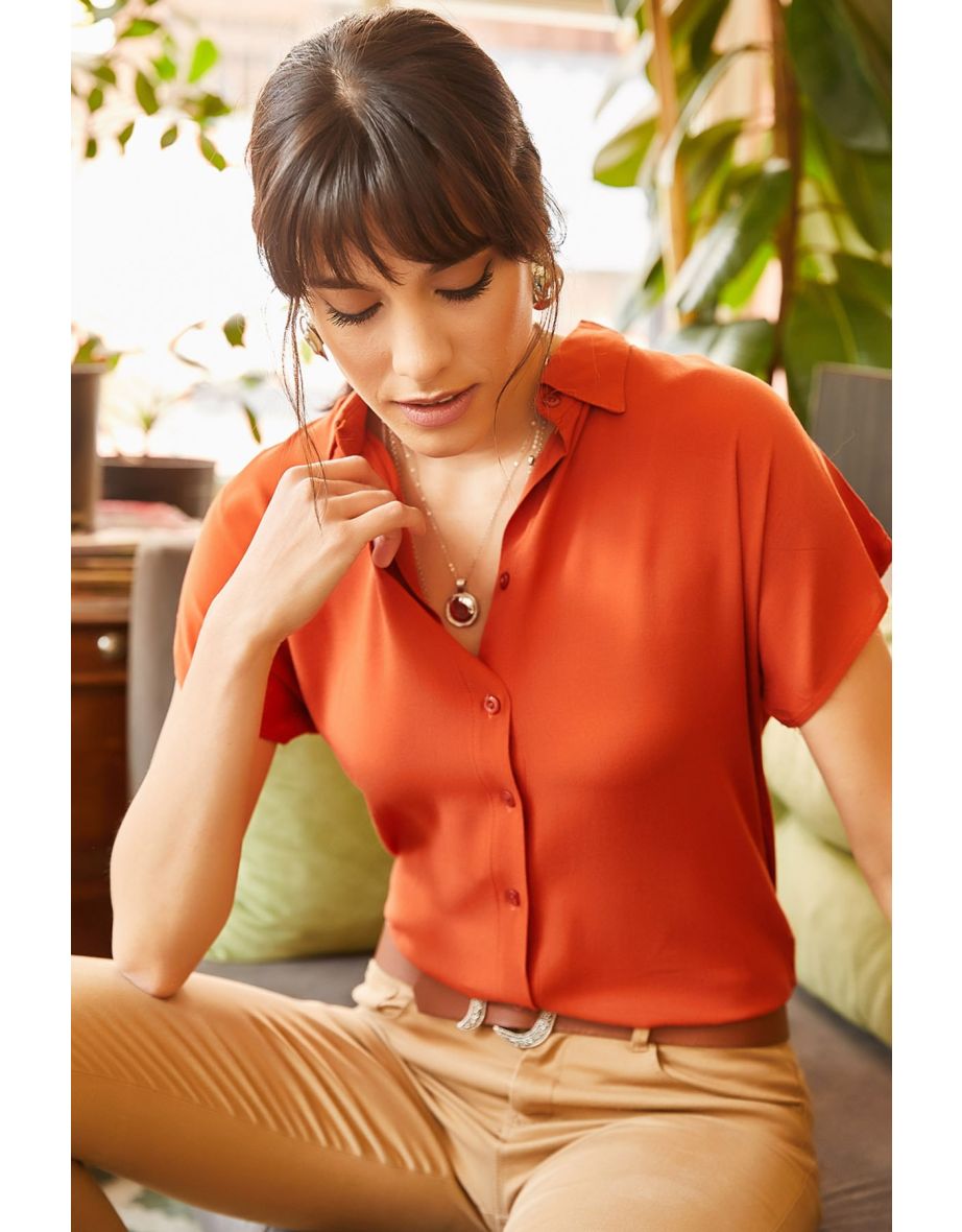 Women's Cinnamon Bat Viscose Shirt - 3