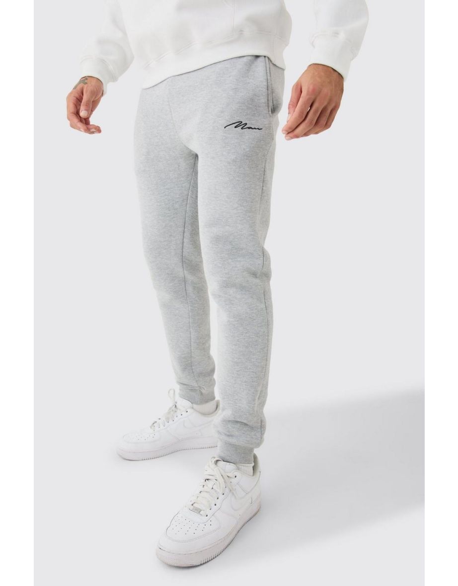 Man Signature Skinny Fit Jogger - grey marl