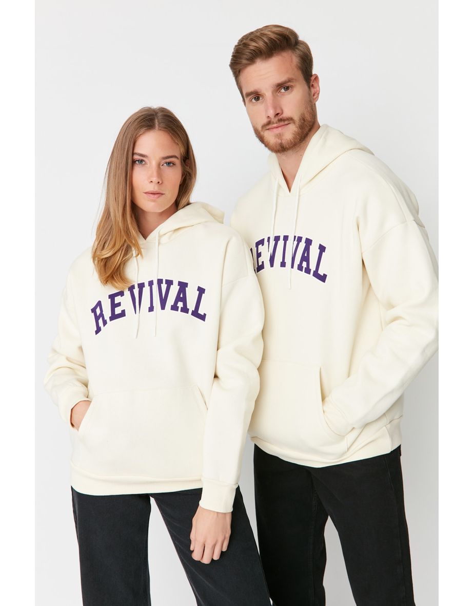 H and m white clearance hoodie