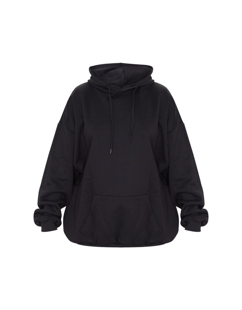 Recycled Black Oversized Hoodie - 4