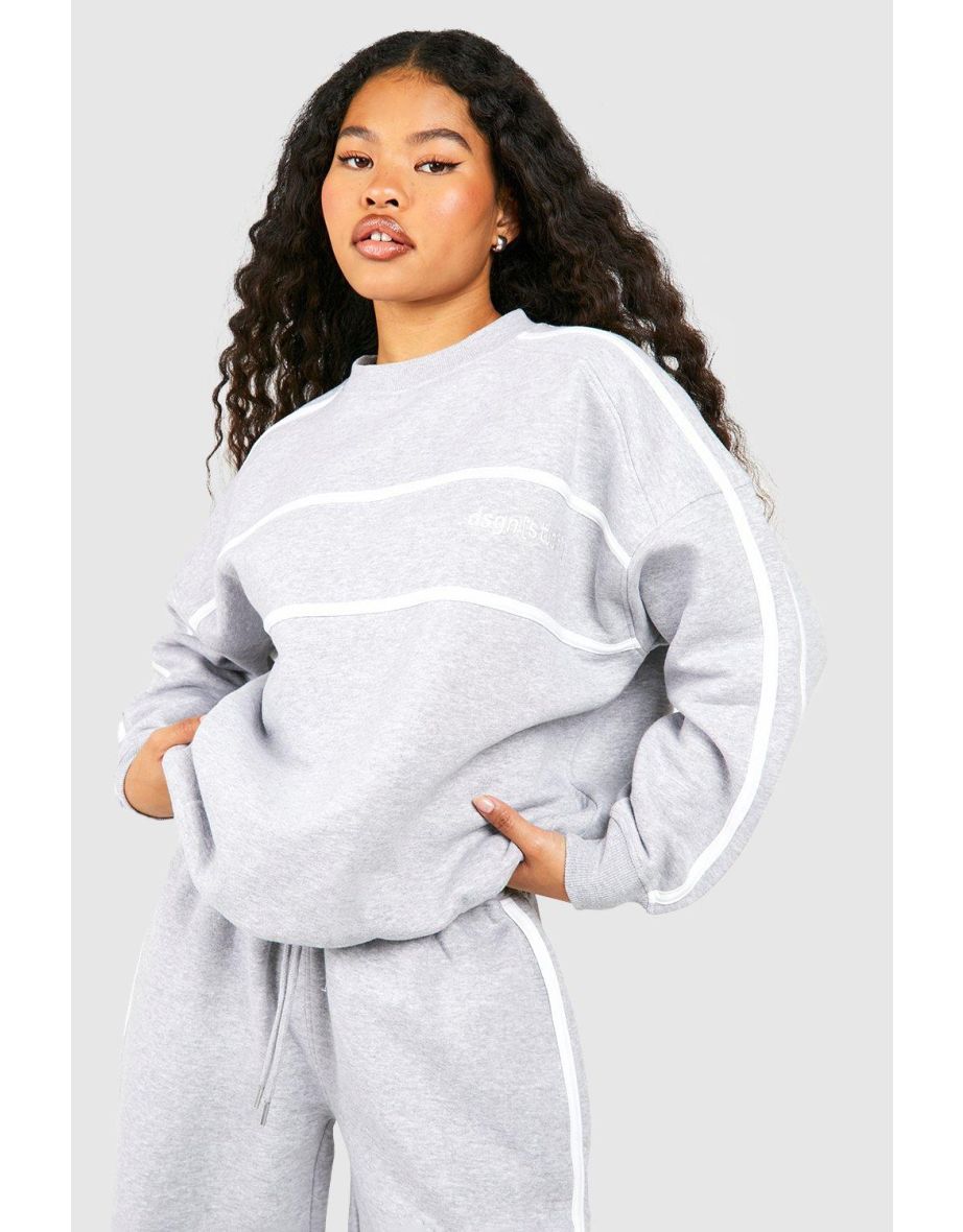 Oversized Sweatshirt - Grey Marl