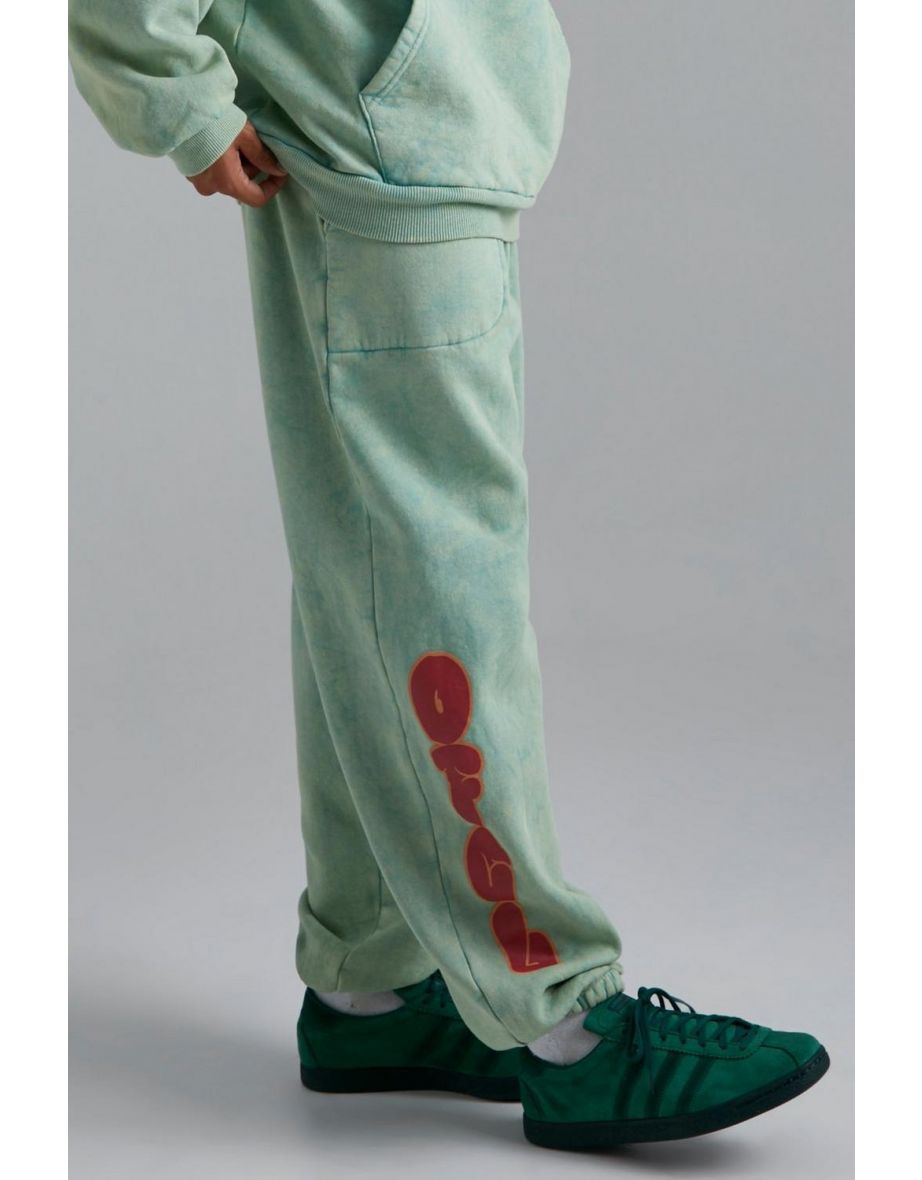 Oversized Ofcl Washed Joggers - sage