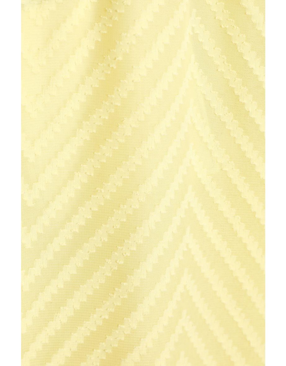 Lemon Textured Chiffon Bardot Top - 5