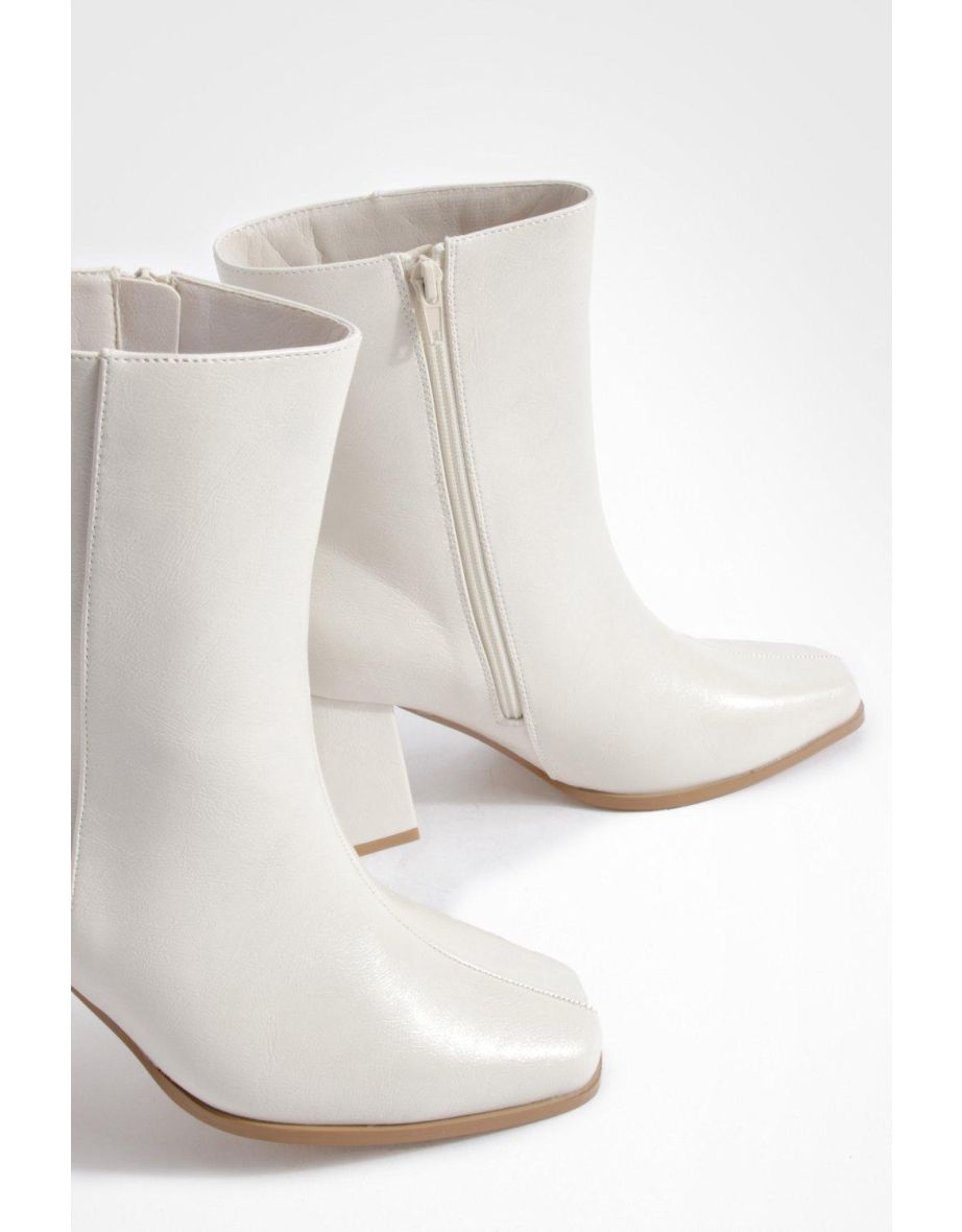 Wide Fit Block Heel Ankle Boots - 3