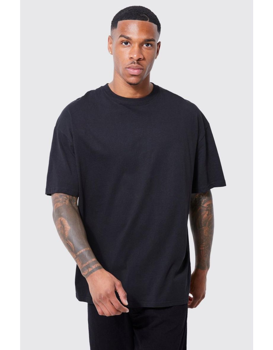 Oversized Fallen Angel Graphic T-shirt - black - 2