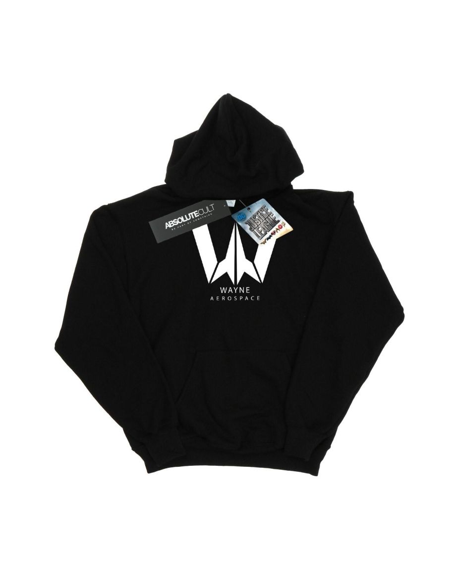 DC Comics Boys Justice League Movie Wayne Aerospace Hoodie - Black