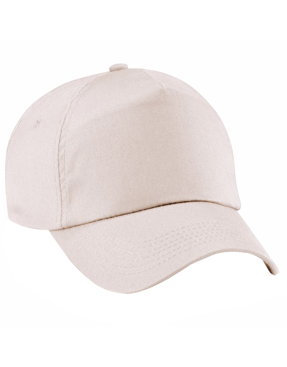 Beechfield Unisex Plain Original 5 Panel Baseball Cap - Sand