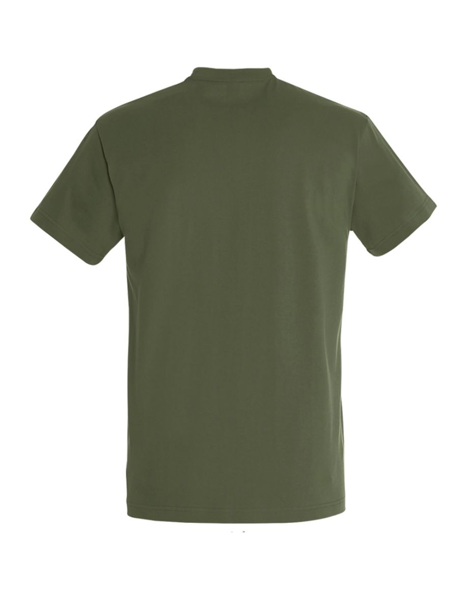 SOLS Mens Imperial Heavyweight Short Sleeve T-Shirt - Army - 1