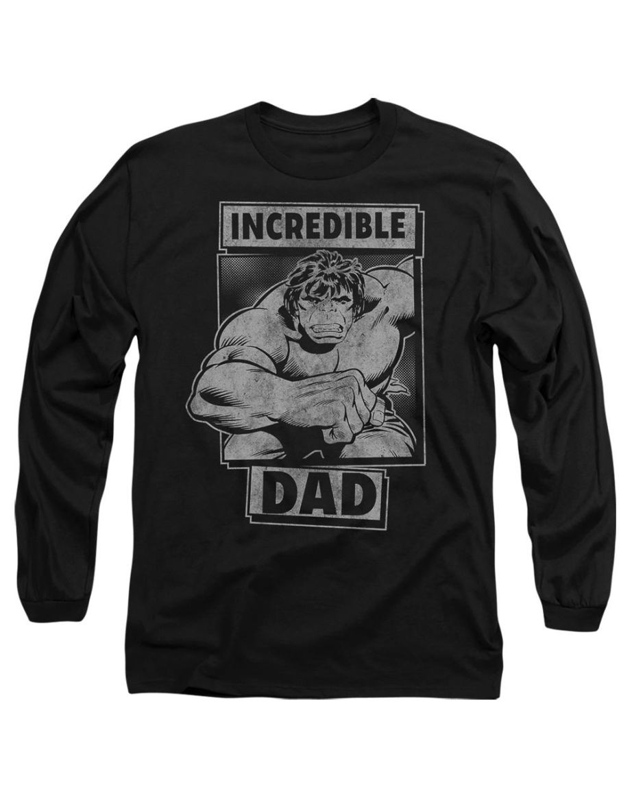 Hulk  Adult Incredible Dad Fathers Day T-Shirt - Black