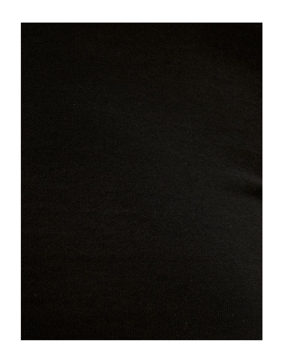 X Zeynep Bastık - Crop T-Shirt Long Sleeve Round Neck Button Detail - 5