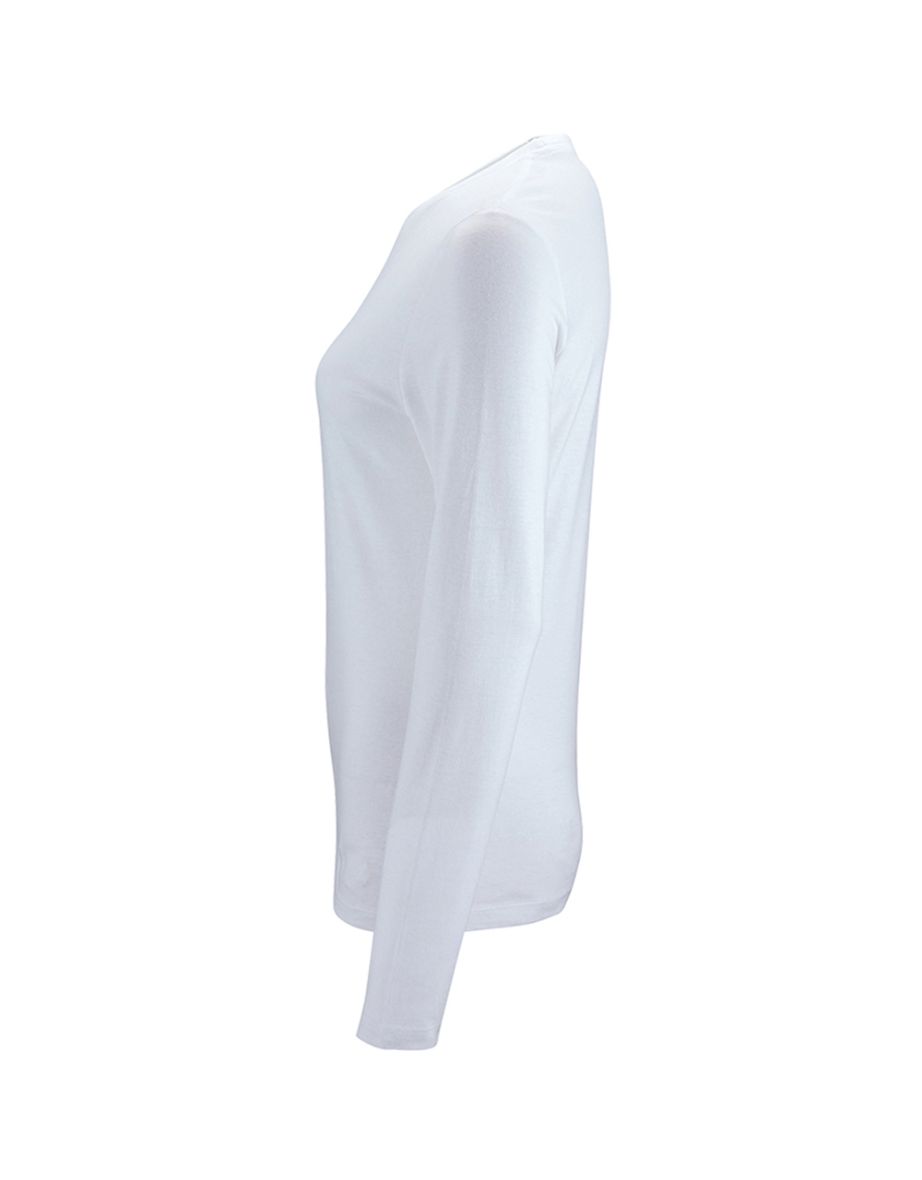 SOLS Womens/Ladies Imperial Long Sleeve T-Shirt - White - 2