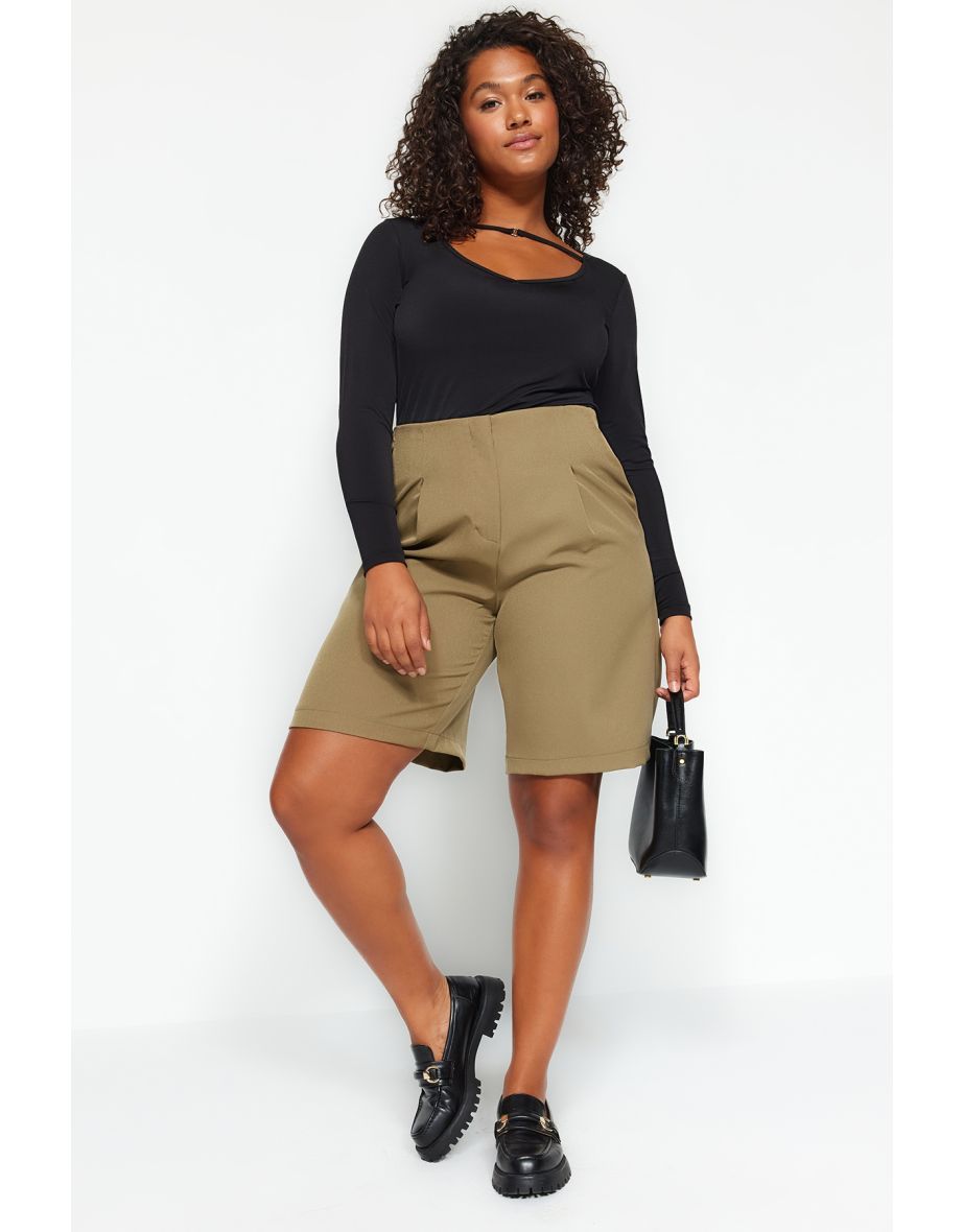 Plus size khaki outlet skirt 2xl