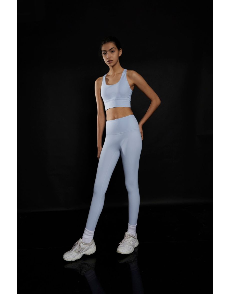 Light Blue High Waisted Gym Leggings