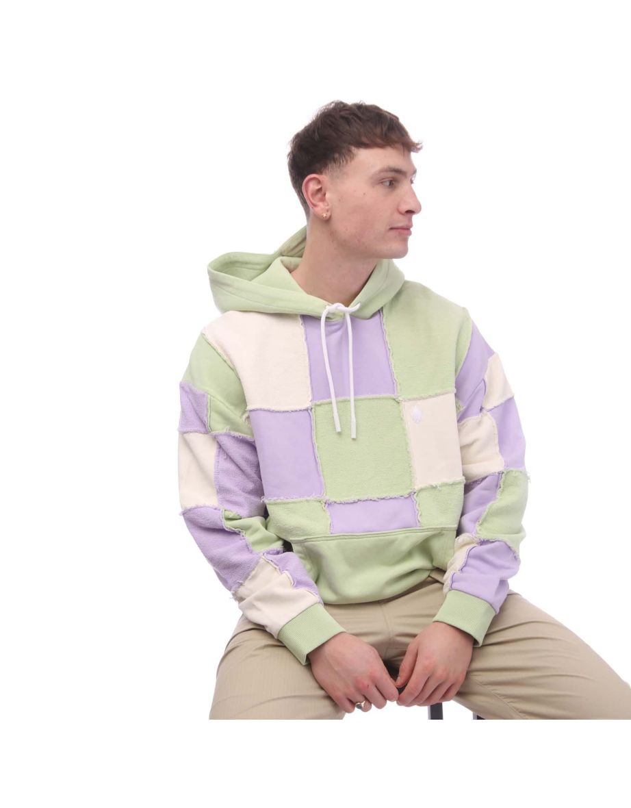 Men's Marcelo Burlon Cross Inside Out Comfy Hoodie in Green - 3