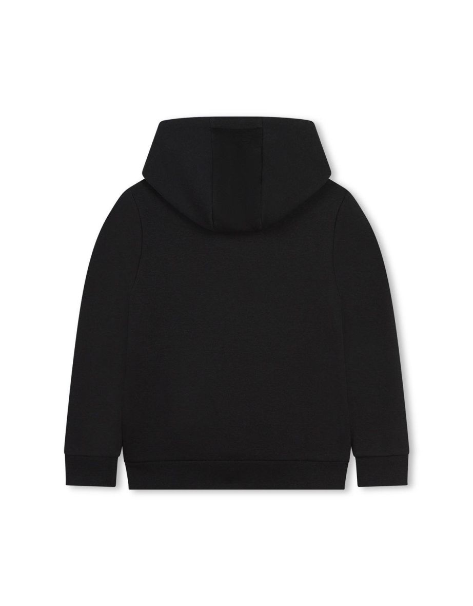 Hugo Boss Boys Large Logo Pullover Hoodie Black - 1