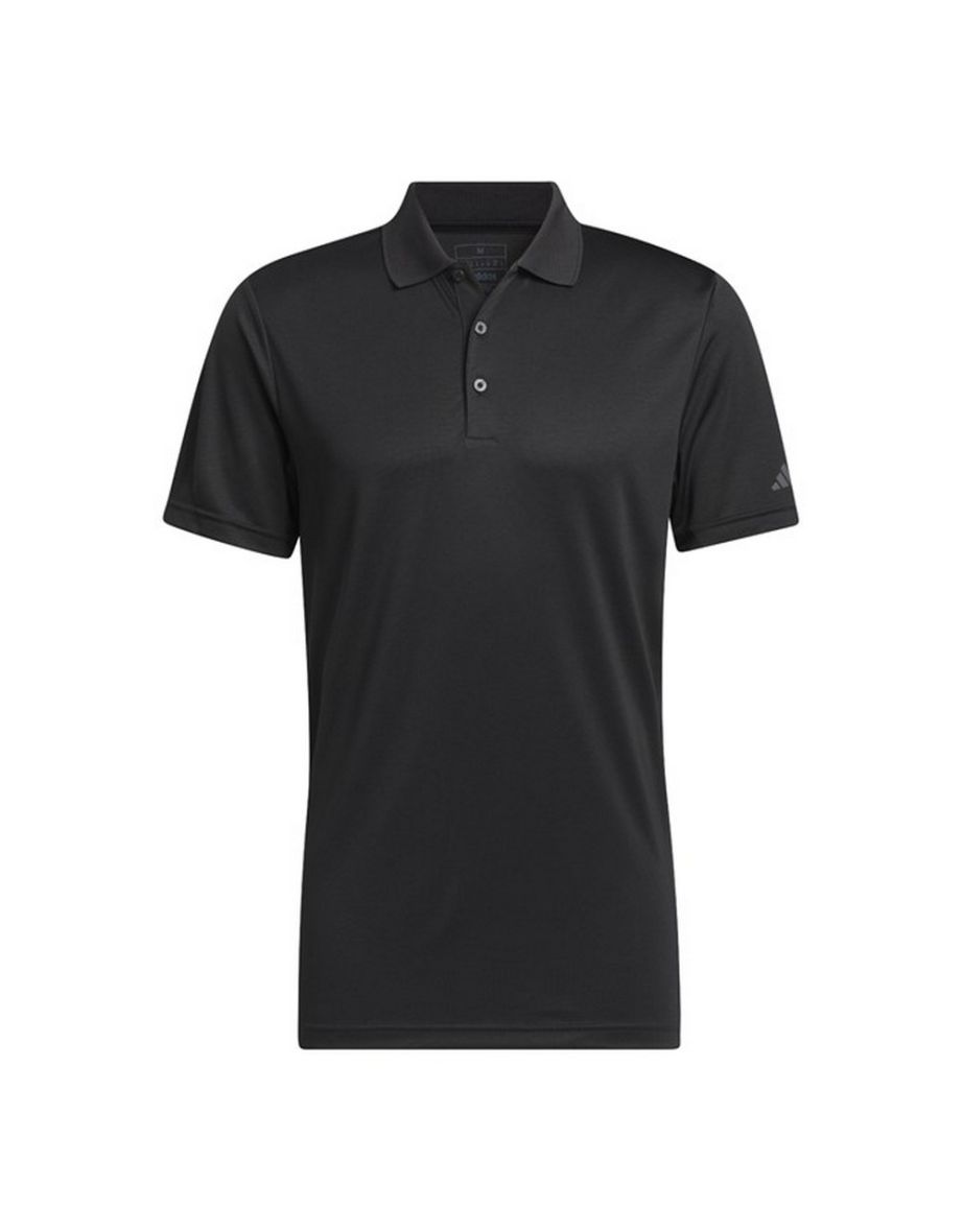 Adidas Clothing Mens Performance Polo Shirt - Black