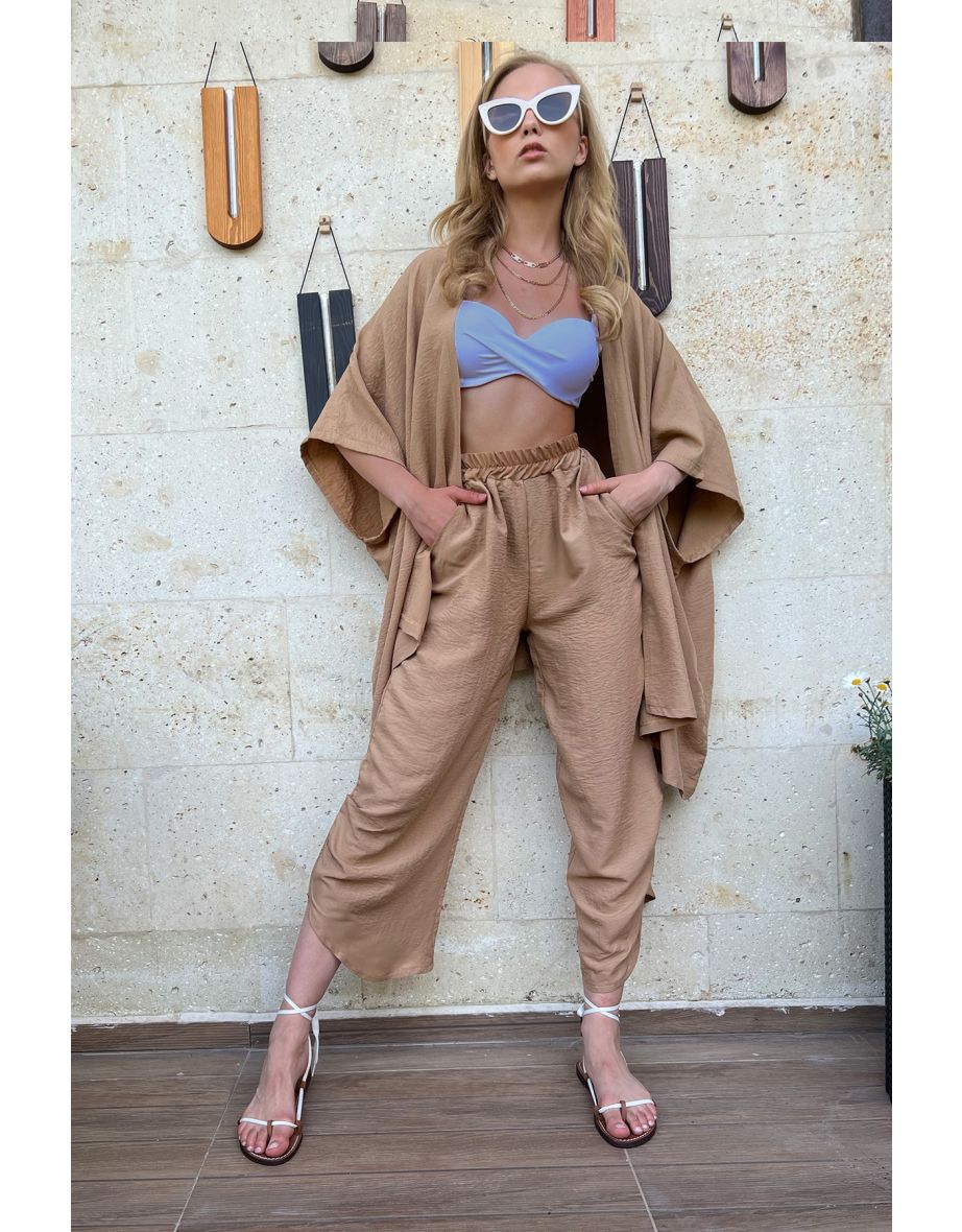 Two-Piece Set - Beige - Oversize