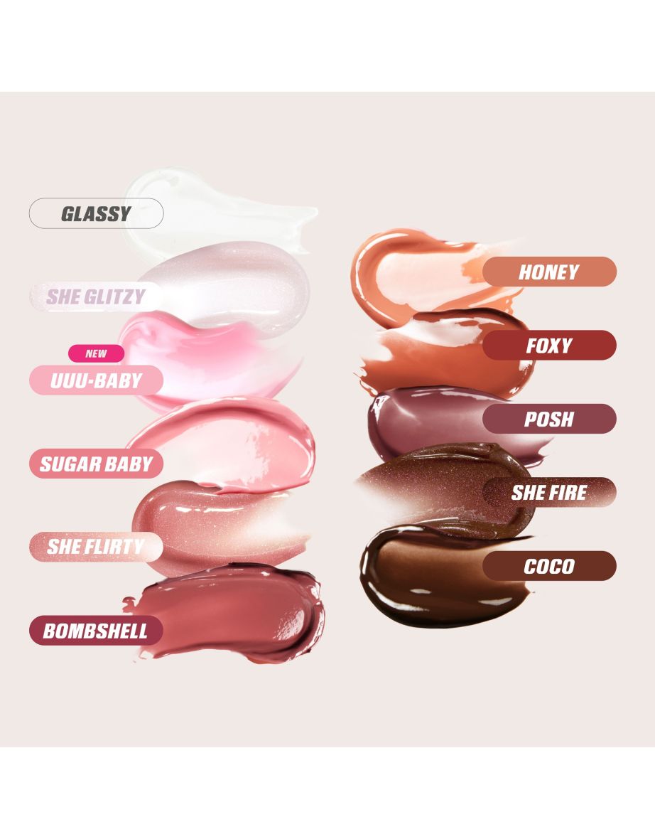 Huda Beauty FAUX FILLER Lip Gloss - Honey - 6