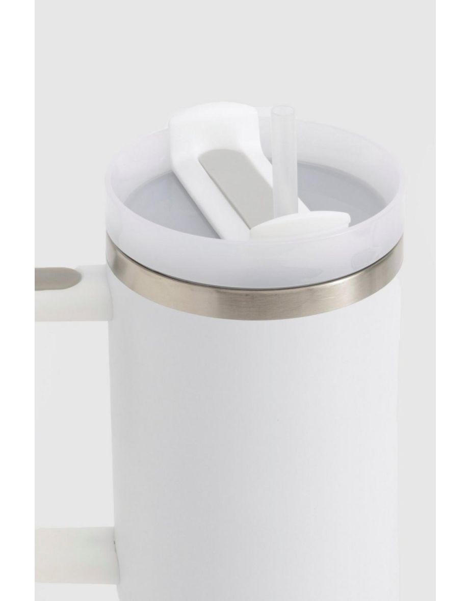 Stainless Steel Large Tumbler Cup - ivory - 3