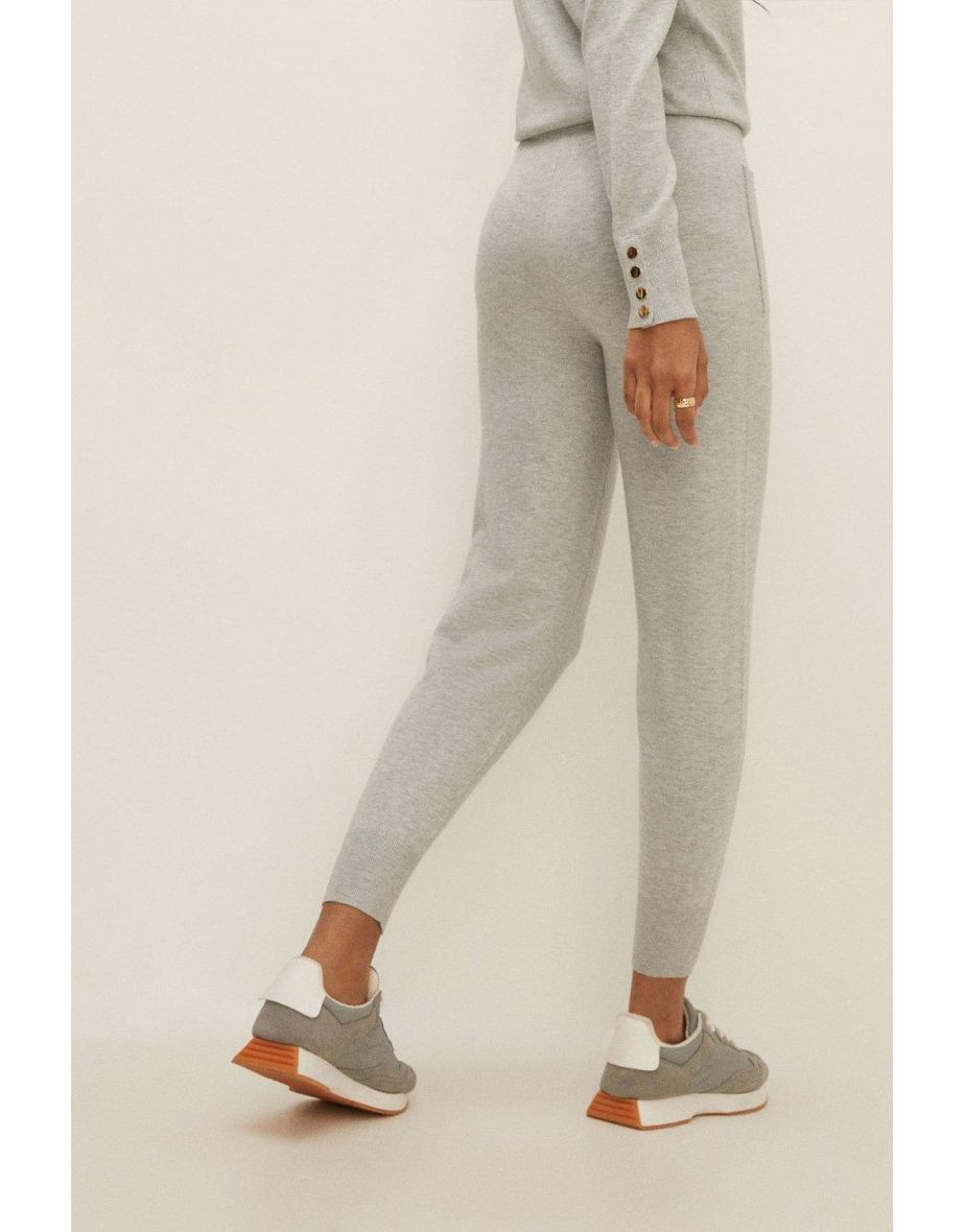 Oasis Grey Knitted Jogger - 2