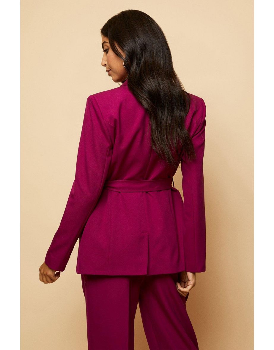 Belted Suit Blazer - 2