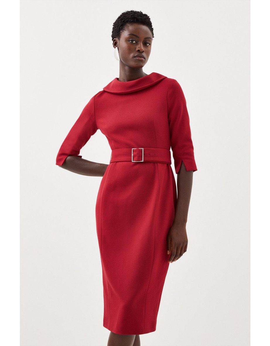 Karen millen hot sale folded crepe dress