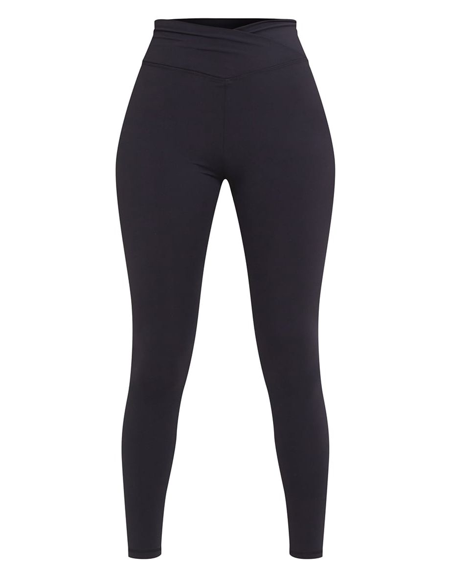 Tall  Black Sculpt Luxe High Waisted Gym Ruched Bum Leggings - 3