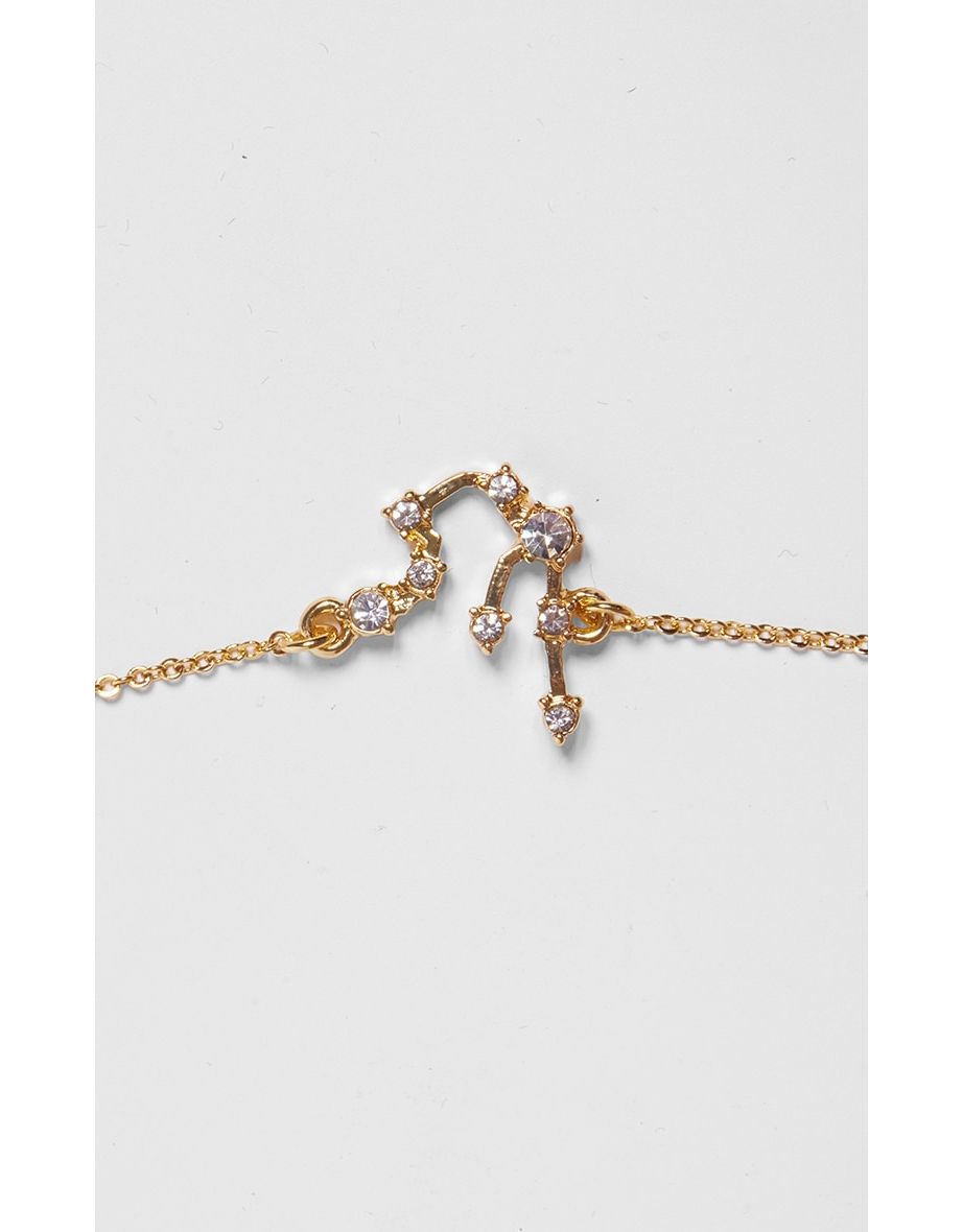 Gold Plated Aquarius Celestial Necklace - 3