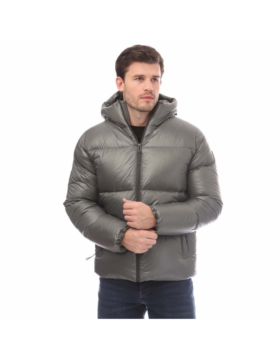 Men's Belstaff Down Filled Ripstop Resolve Jacket in Grey