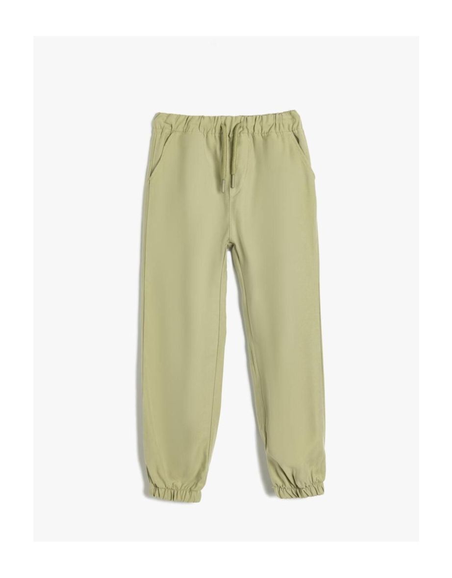 Jogger Pants Pocket Detailed Viscose Fabric