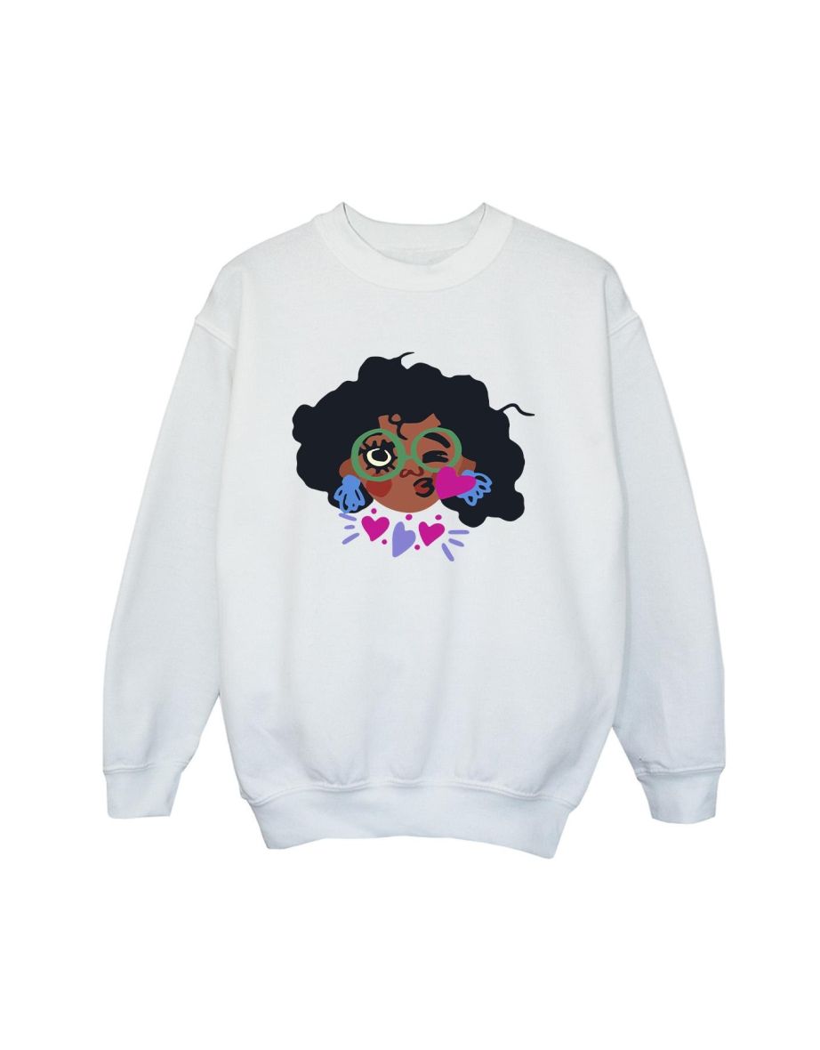 Disney Boys Encanto Mirabel Kiss Sweatshirt - White