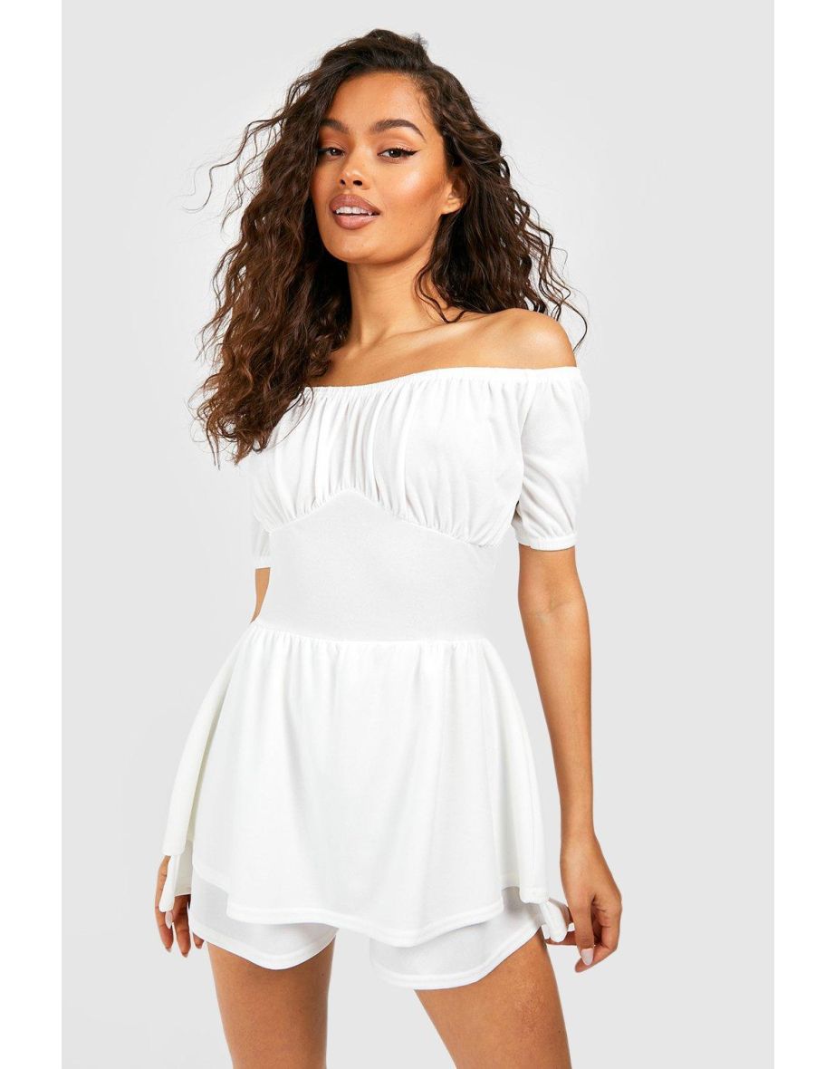 White hotsell floaty playsuit