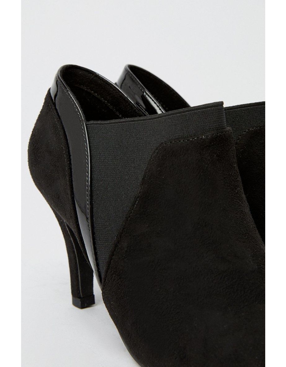 Adrienne Almond Toe Elastic Detail Pull On Ankle Boots - 3