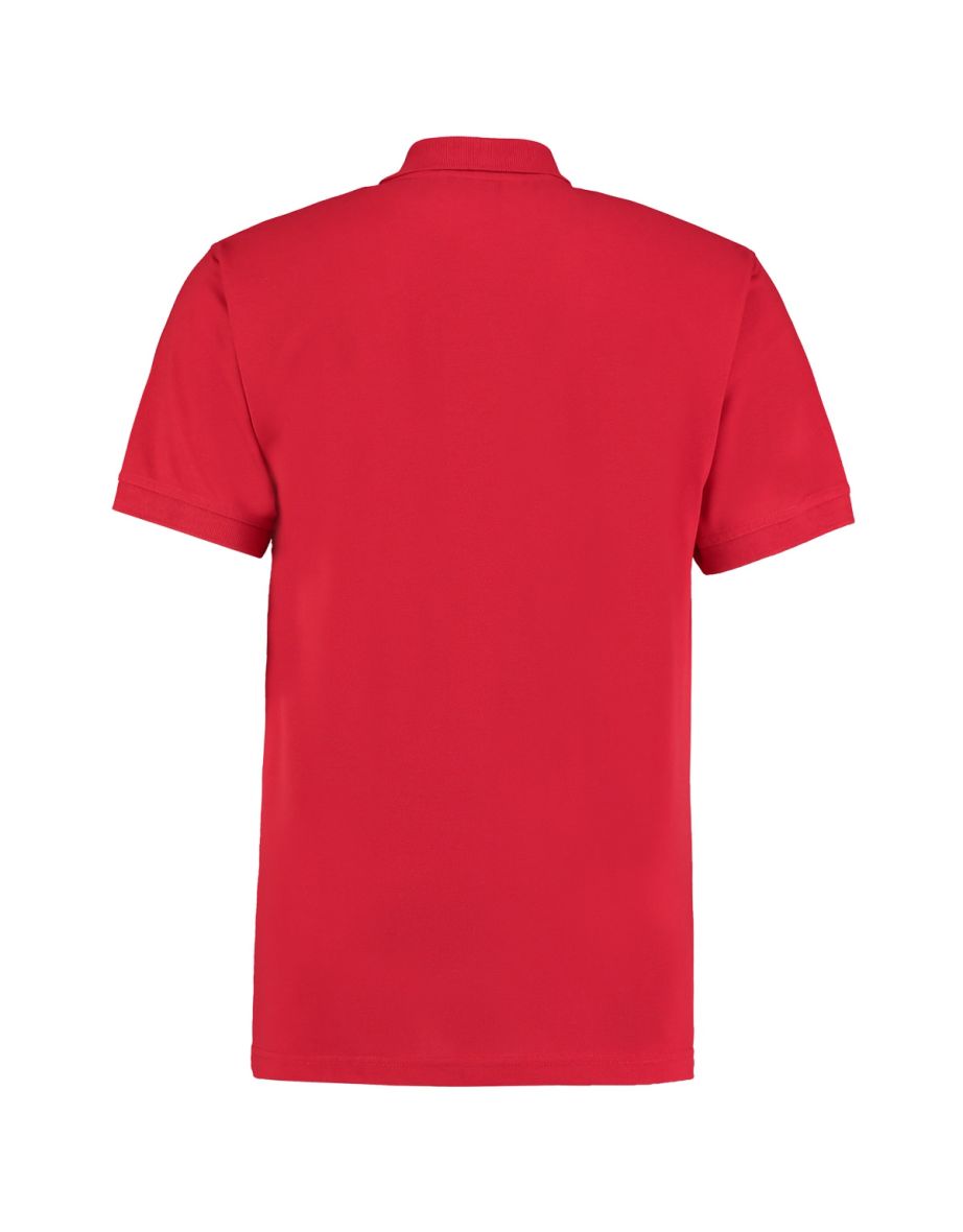 Kustom Kit Workwear Mens Short Sleeve Polo Shirt - Red - 2
