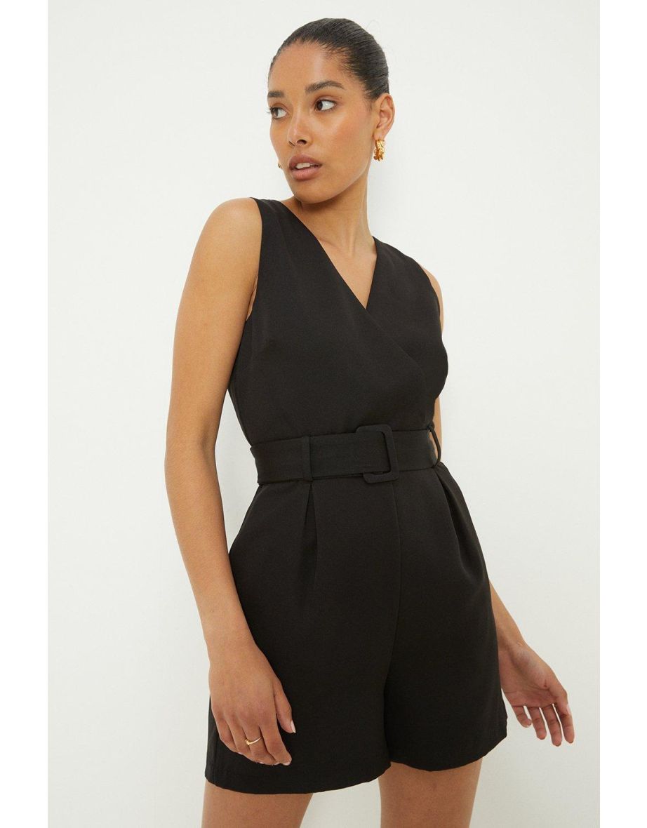 Belted Tailored Playsuit