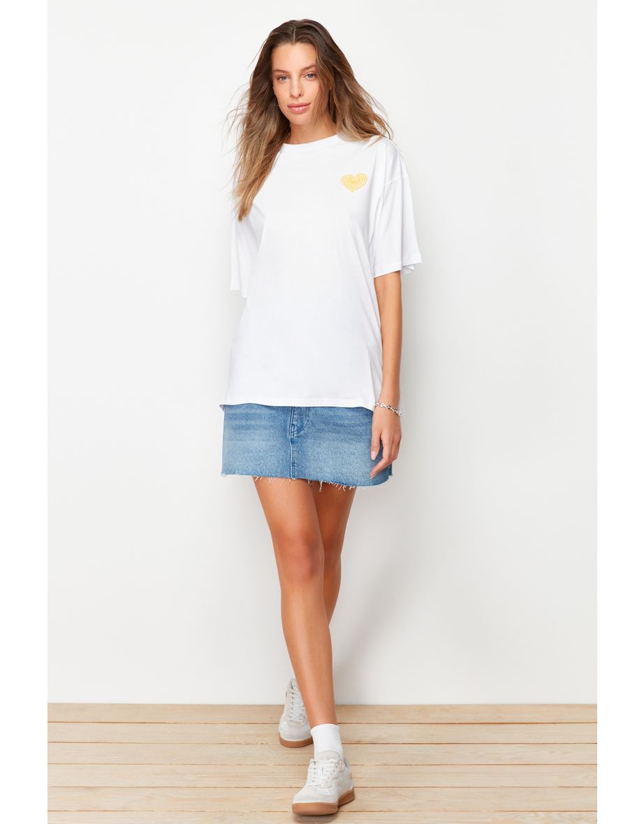 T-Shirt - White - Oversize - 13