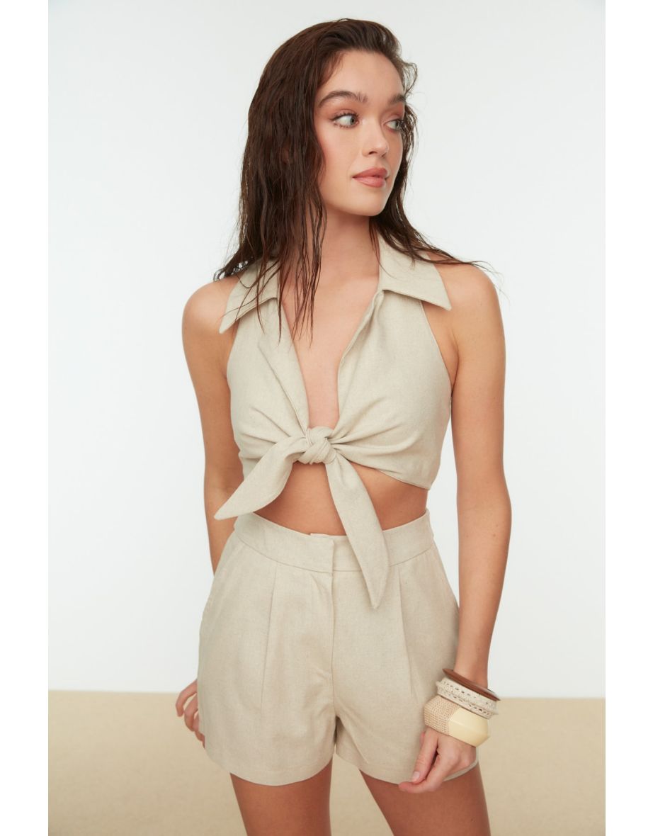 Two-Piece Set - Beige - Regular fit