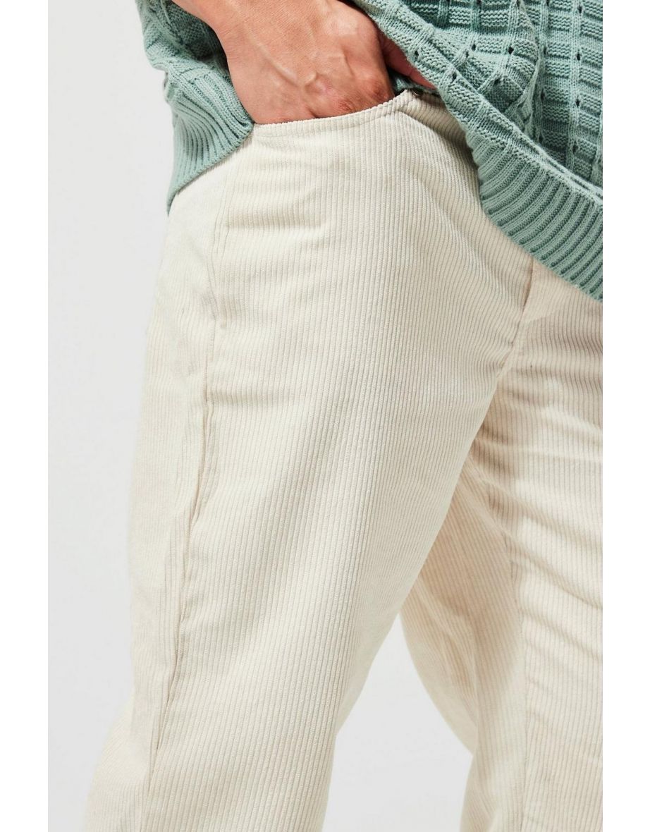 Relaxed Fit Cord Trouser - ecru - 2