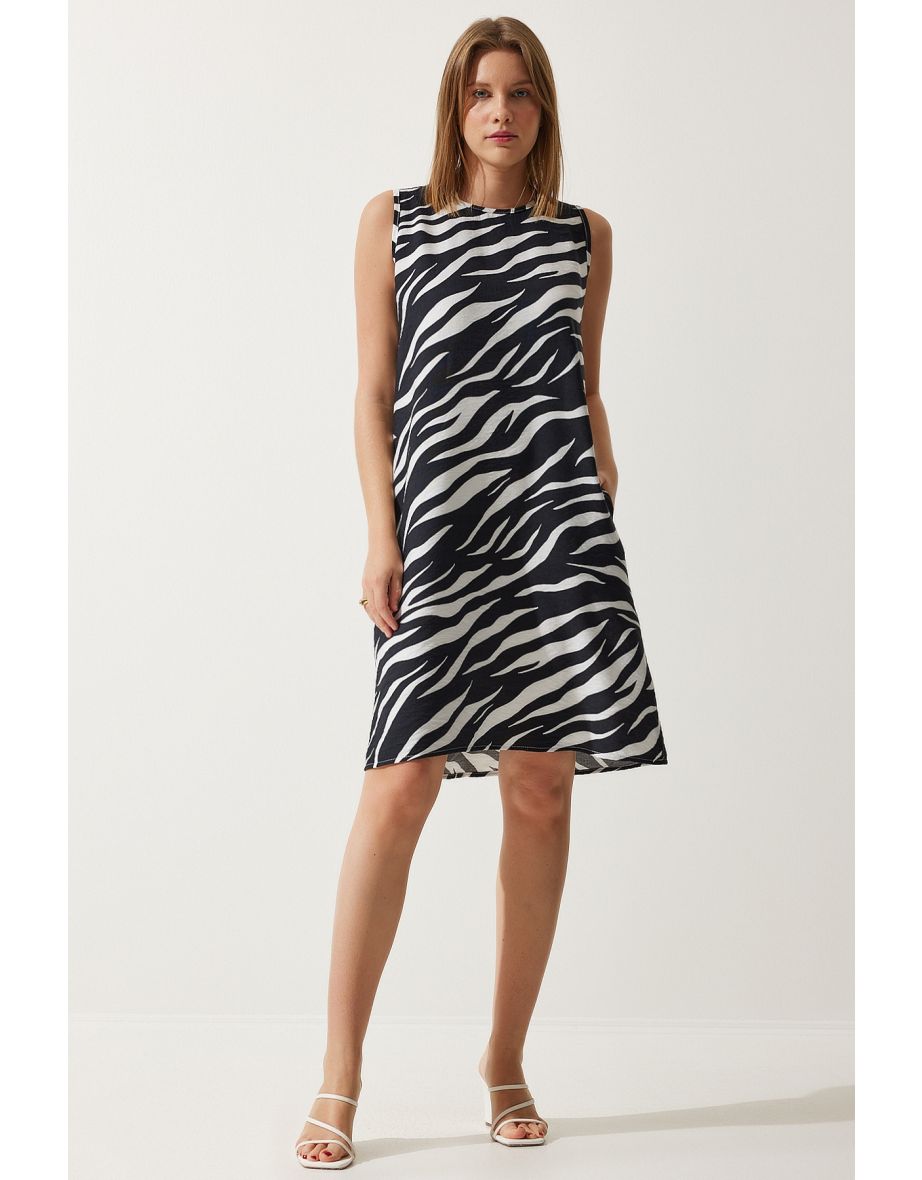 Happiness İStanbul Black A-Line Mini Shift Dress