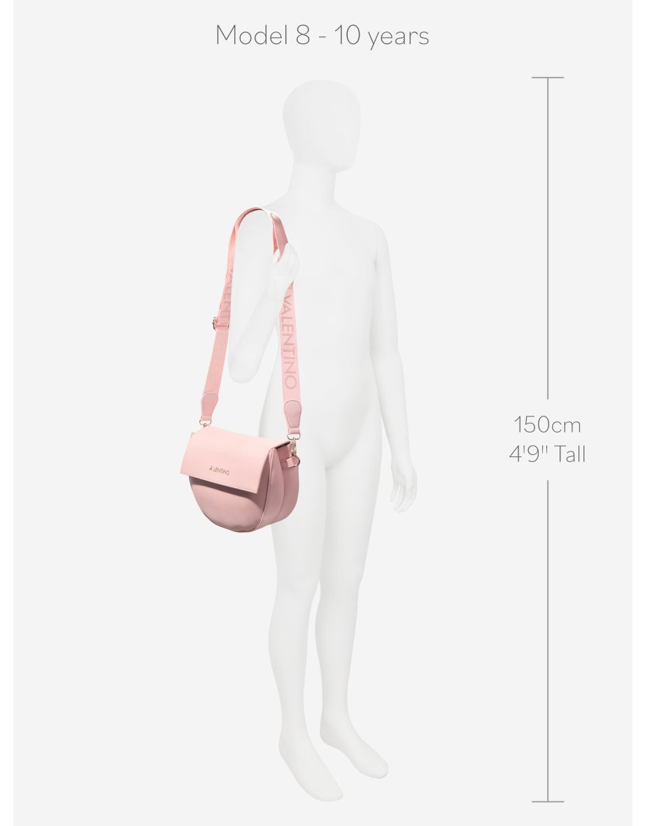 Girls Bigs Flap Bag in Pink (24cm) - 5