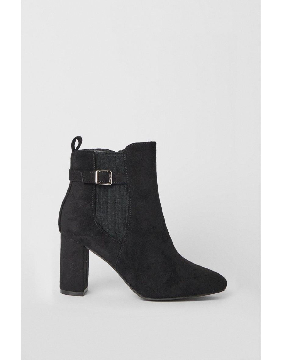 oasis black suede ankle boots