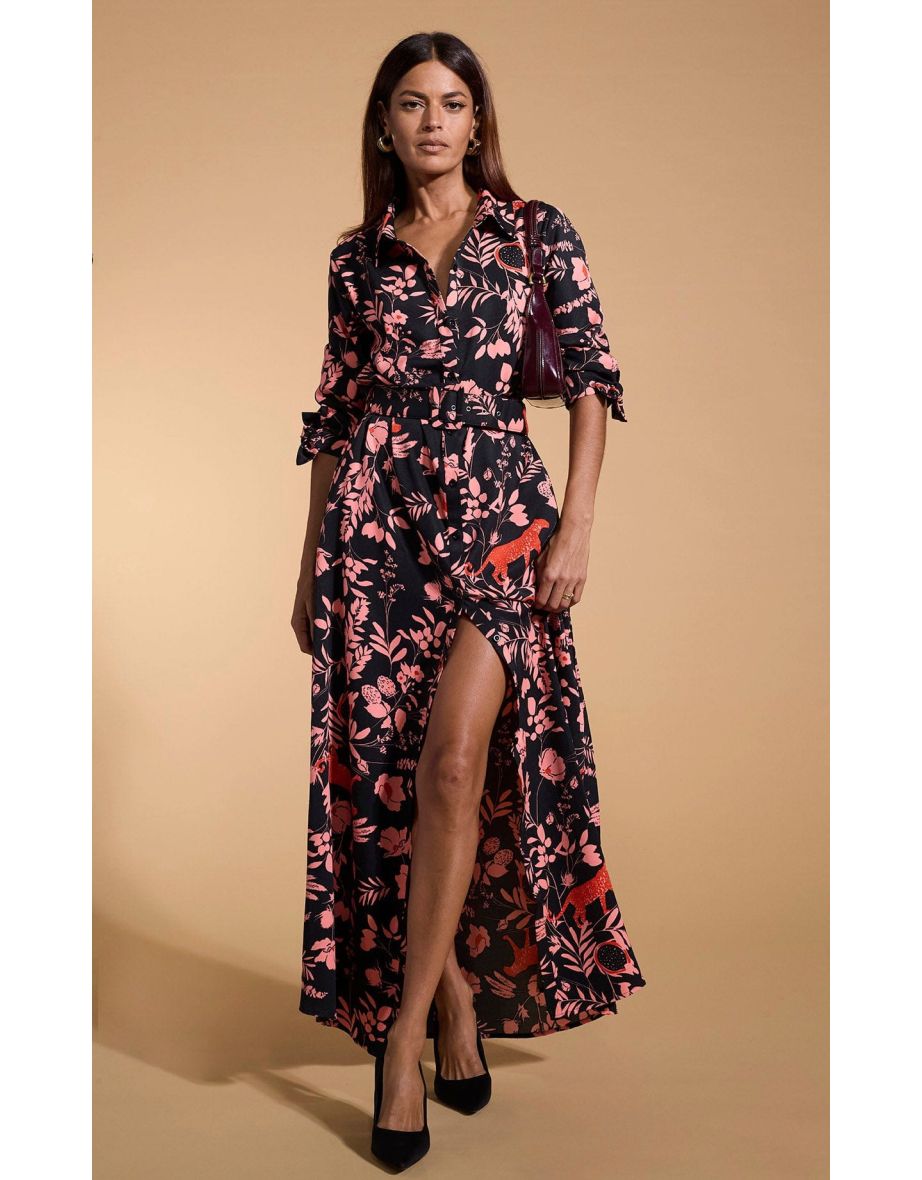 Dove Dress In Peach Meadow On Black