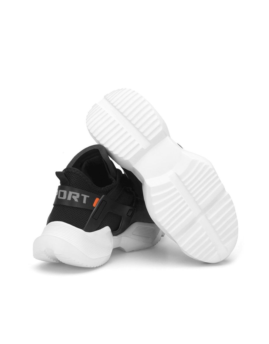 Black and White Unisex Sneakers - 2