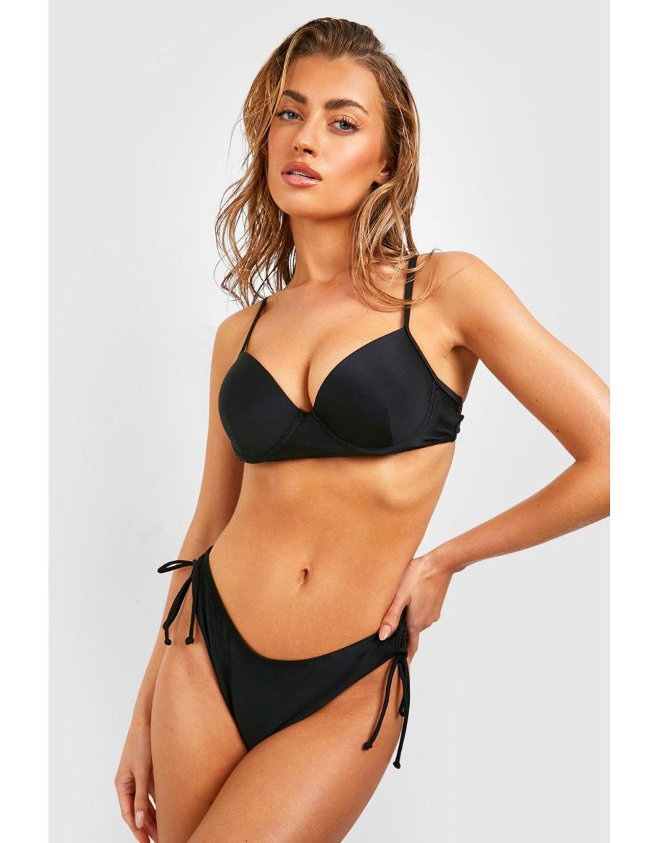 Black fuller bust bikini 2025 top