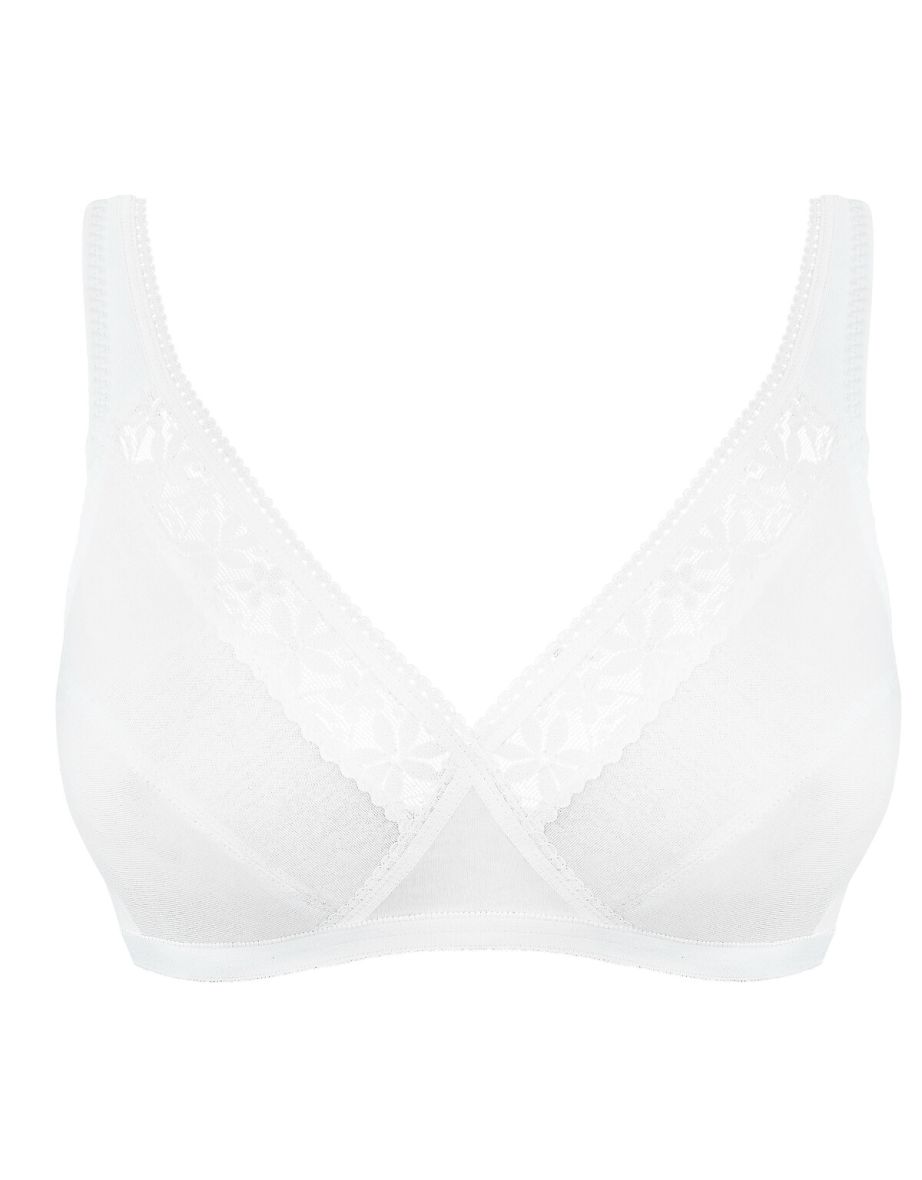 Pack of 2 Cross Your Heart Openwork Bras in Cotton Mix - 4