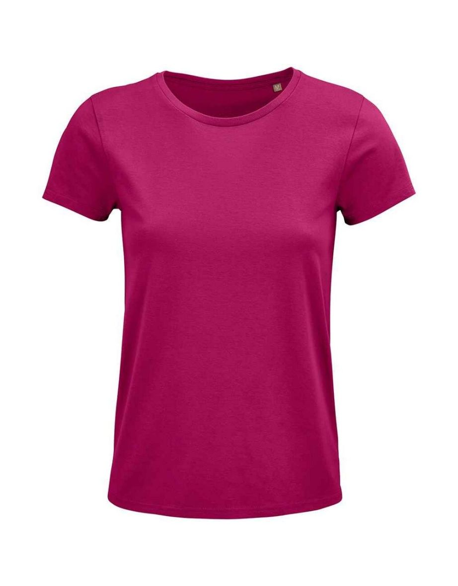 SOLS Womens/Ladies Crusader Organic T-Shirt - Fuchsia