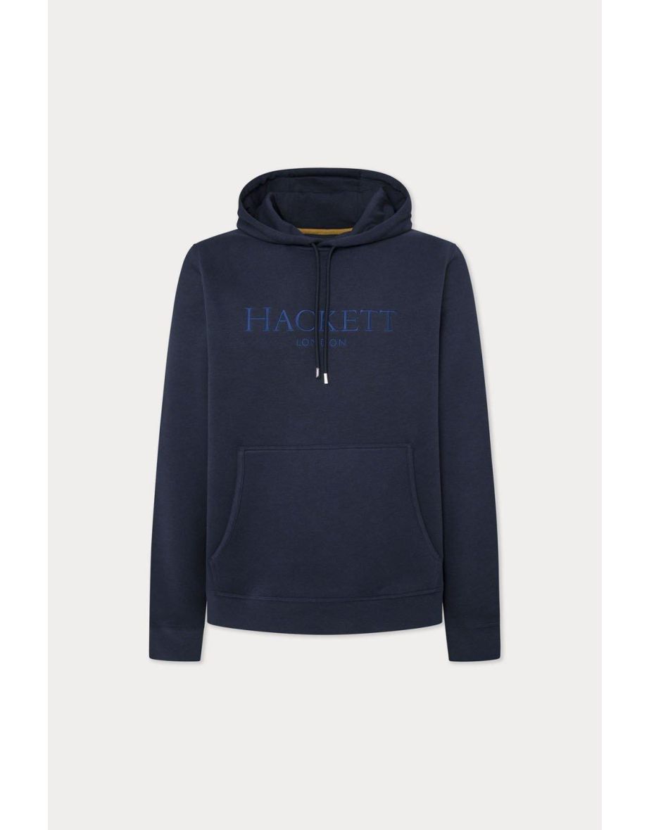Heritage Hackett Logo Pullover Hoody Navy